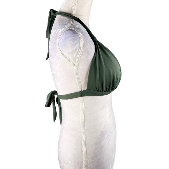 Balasami Bikini Top Retro Olive Green XL Lightly Padded New - Picture 9 of 14